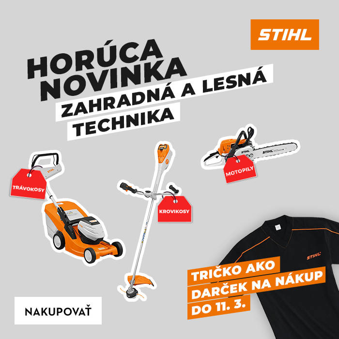 Tričko zadarmo na nákup strojov STIHL